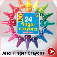 alex 24 pack finger crayons